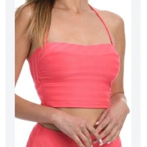 NWT La Blanca Linea Bandeau Midkini Bathing Suit Bikini Top - size 8